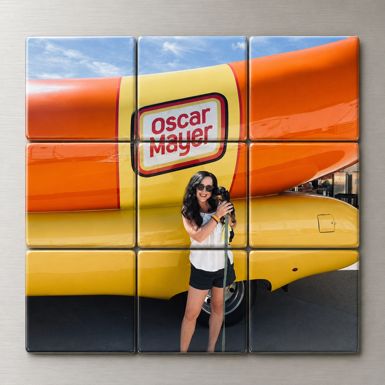 Custom Photo Magnets Puzzle (Set Of 9)