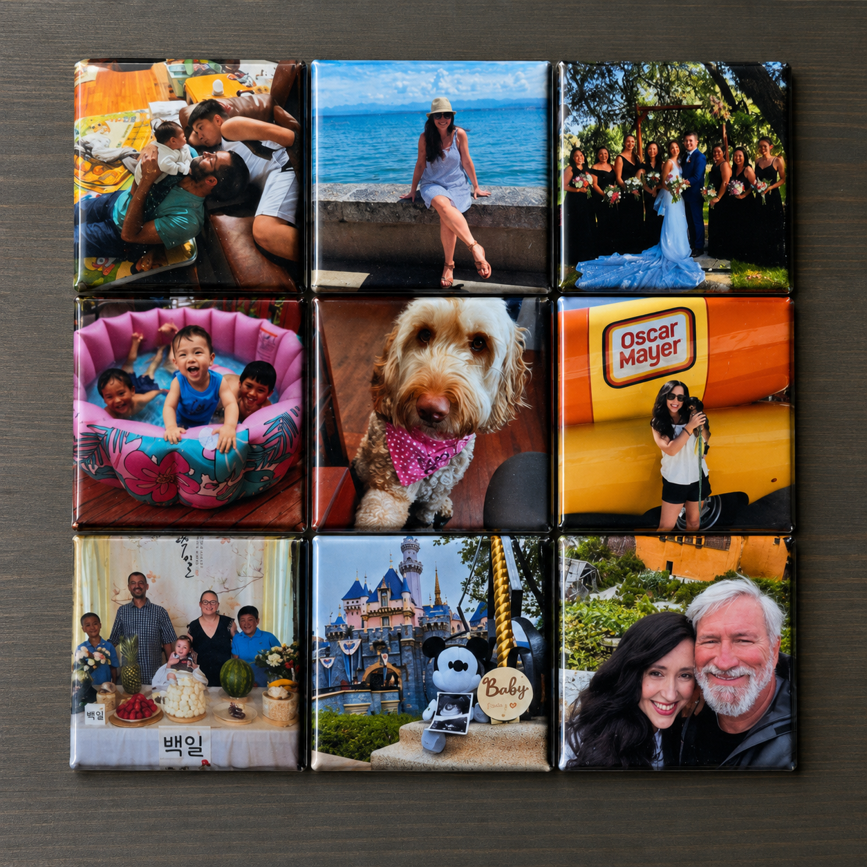 Custom Photo Magnets (Set Of 9)